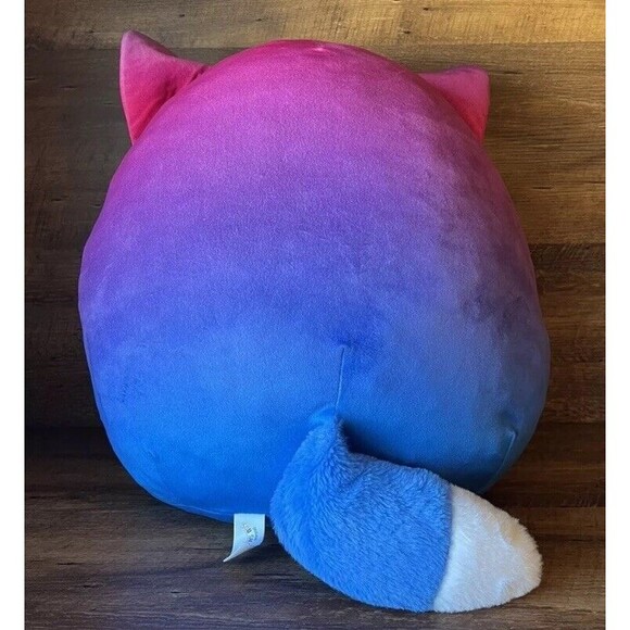 Squishmallows Syana The Pink to Purple Ombre Fox Plush Toy 20” - Picture 11 of 12